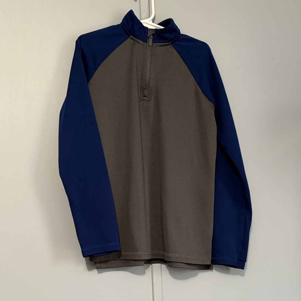 Blue and Gray Long Sleeve Pullover